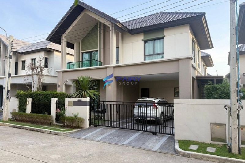 ให้เช่าบ้านเดี่ยว 2ชั้น บางกอกบลูเลอร์วาด ศรีนครินทร์-บางนา ที่ดิน 50.6 ตร.ว พื้นที่ใช้สอย200 ตร.ม ตกแต่งครบพร้อมเข้าอยู่