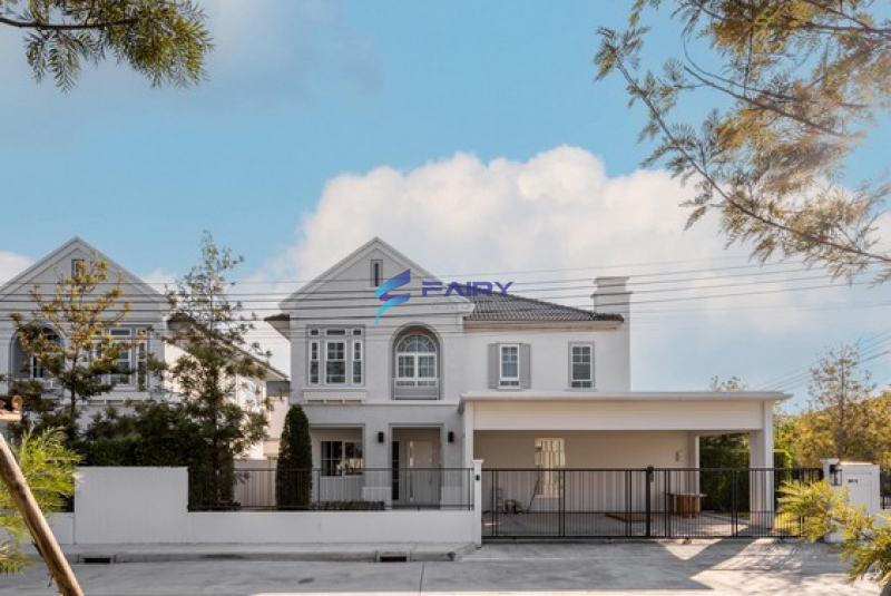 ขายพร้อมผู้เช่า บ้านเดี่ยว 2ชั้น Villagio3 ศรีนครินทร์-บางนา 84 ตรว 227 ตรม แปลงมุม หน้าสวนวิวเลค