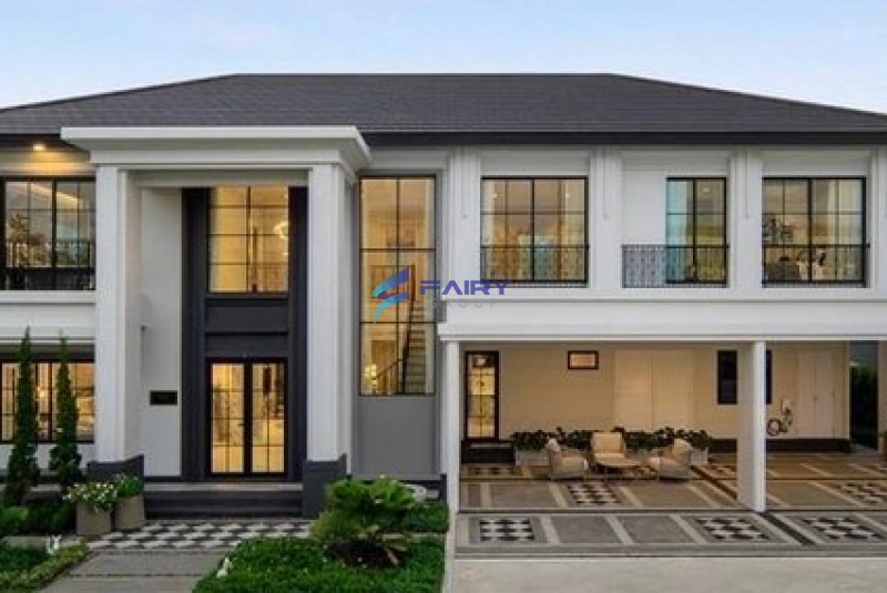 ให้เช่าบ้านเดี่ยวหรู โครงการเศรษฐสิริ บางนา-สุวรรณภูมิ 96 ตรว. 407 ตรม. บ้านใหม่ สภาพดี เฟอร์นิเจอร์ครบ พร้อมเข้าอยู่