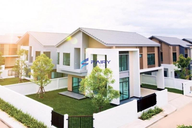 ขายบ้านเดี่ยว 2ชั้น โครงการ Vario สุวรรณภูมิ ที่ดิน 77 ตรว พื้นที่ใช้สอย 189 ตรม.